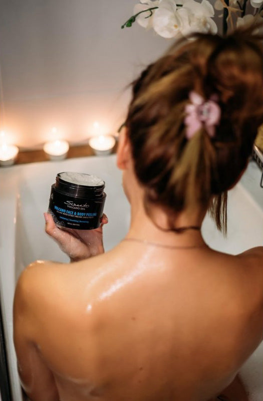 Santo Volcano Face and Body Peeling Cream