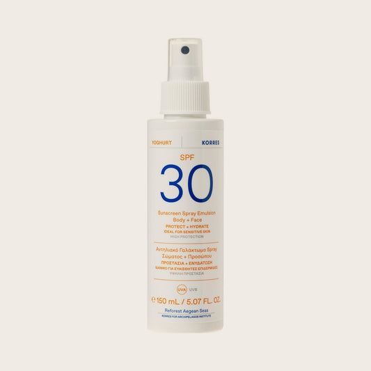 Korres Yoghurt Sunscreen Spray Emulsion Face & Body SPF30